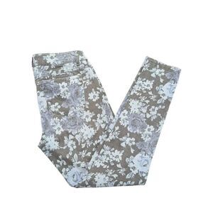 Componix Jolt Floral Denim Blue Jeans Cotton Spandex